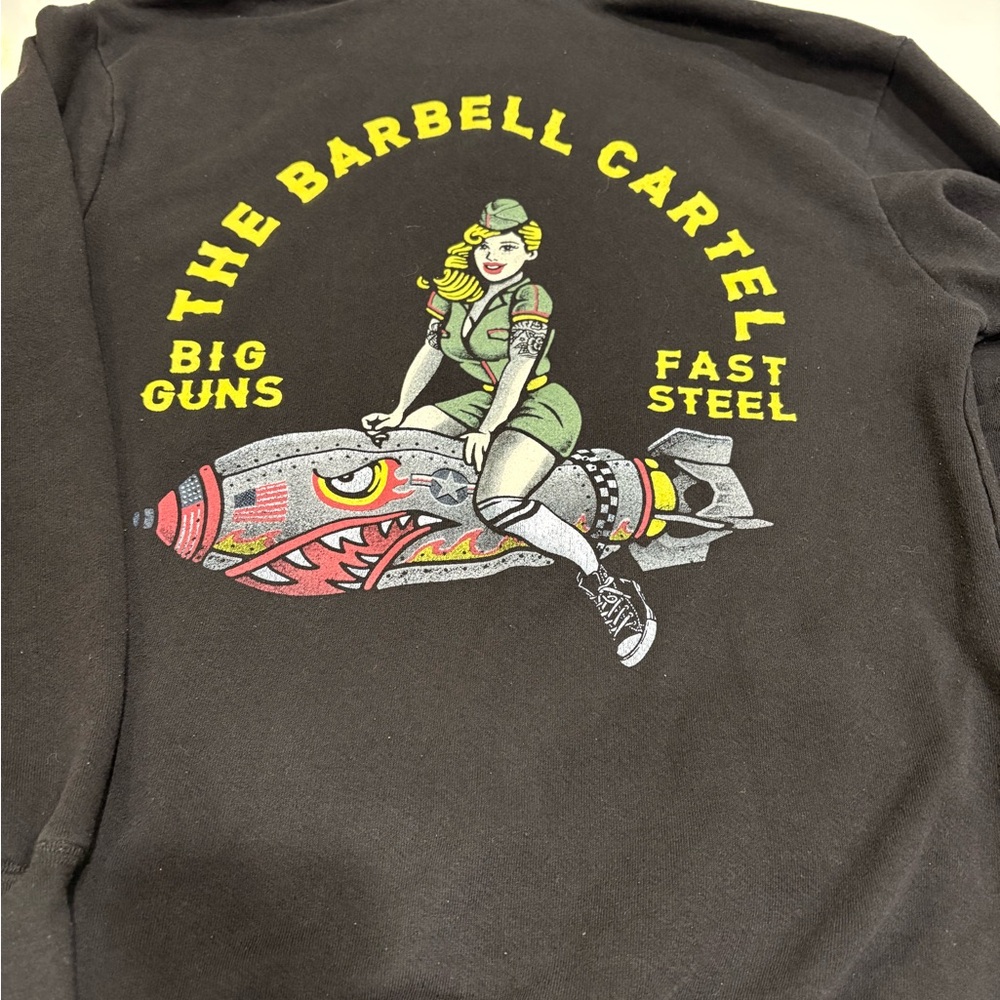 Barbell Cartel “Bomber Girl” Hoodie Size M- CrossFit Streetwear Hoodie